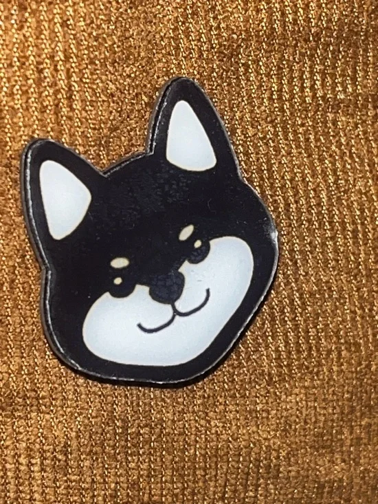 Hand Crafted Brown 9 Dog Pins Tote Bag - Casual Women's Shoulder Bag - Picture 11 of 17